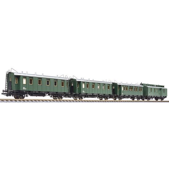 Coffret de 4 voitures voyageurs ÖBB Ep III