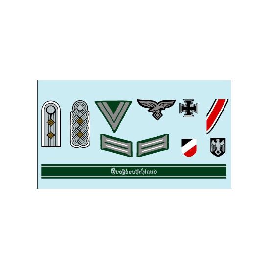 WWII Ensemble de décalcomanies militaires allemandes Vol.2