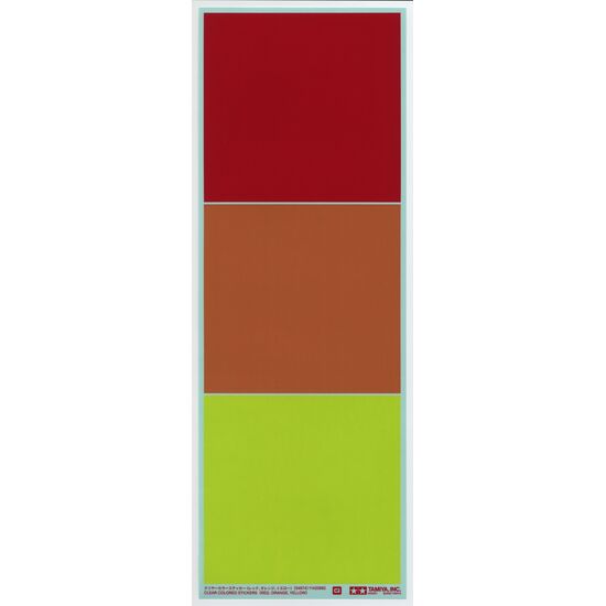 Clear Color Stickers (rouge orange rouge)