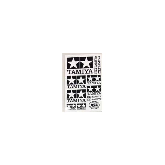 Logo TAMIYA autocollant blanc