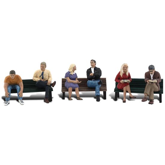 N personnes sur des bancs