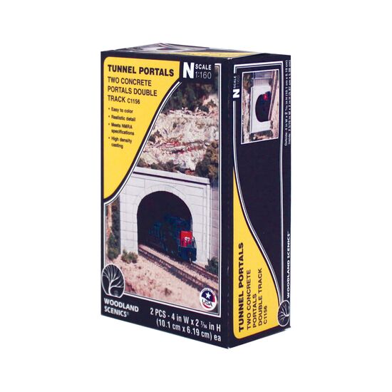 Voie N Portail de tunnel à deux voies Béton
