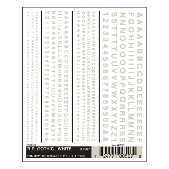 Buchstaben + Zahlen  weiss