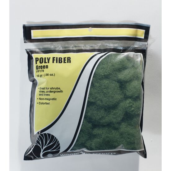 Poly Fiber Synthetische Faser  grün