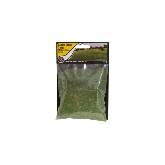 7mm Static Grass Medium Green