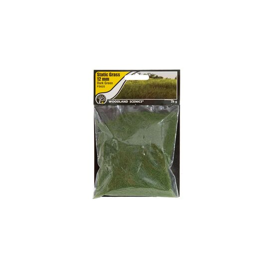 12mm Static Grass Dark Green