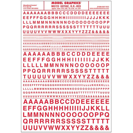 lettres gothiques rouges