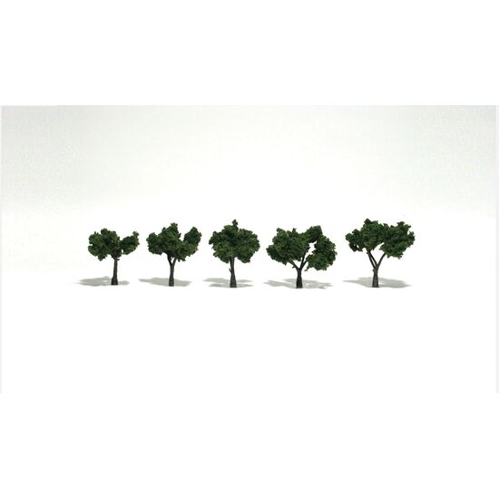 Feuillus vert moyen 3 - 5 cm (5 pcs)