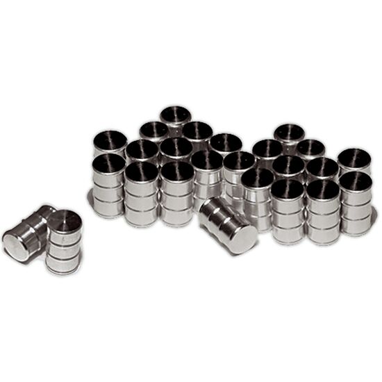 Ölfässer aus gedrehtem Aluminium Set 24