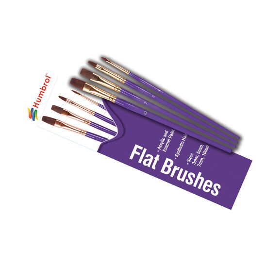 Brush Pack - Flat 3 5 7 10