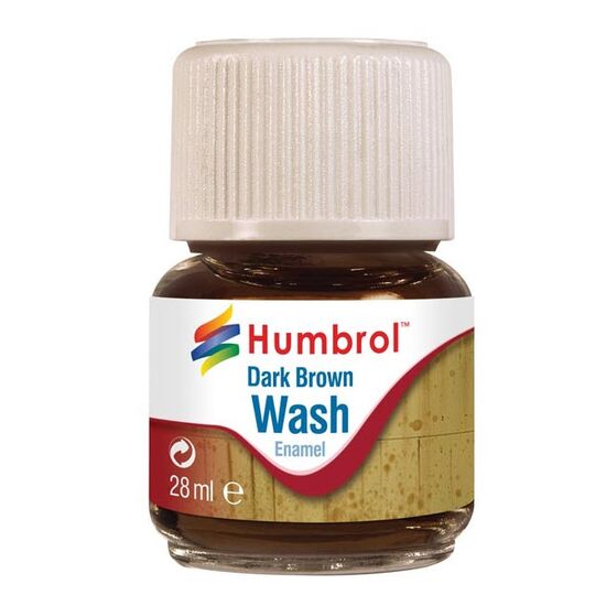 28ml Enamel Wash Dark Brown
