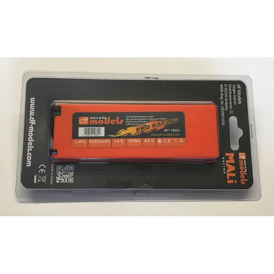 Accu Lipo 2S - 7 4 Volt - 5200mAh 45C - rectangulaire, 2 image
