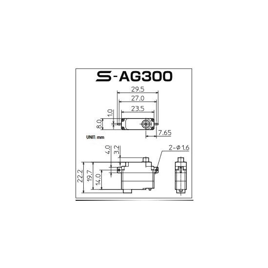 Servo S-AG300 Glider F3K 8mm, 2 image