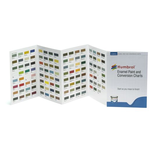 Humbrol Enamel Colour Chart with hi-spec printing