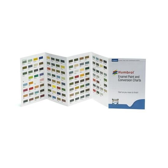 Humbrol Acrylic Colour Chart avec impression hi-spec