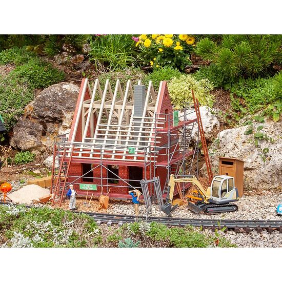 Echafaudage de chantier avec accessoires