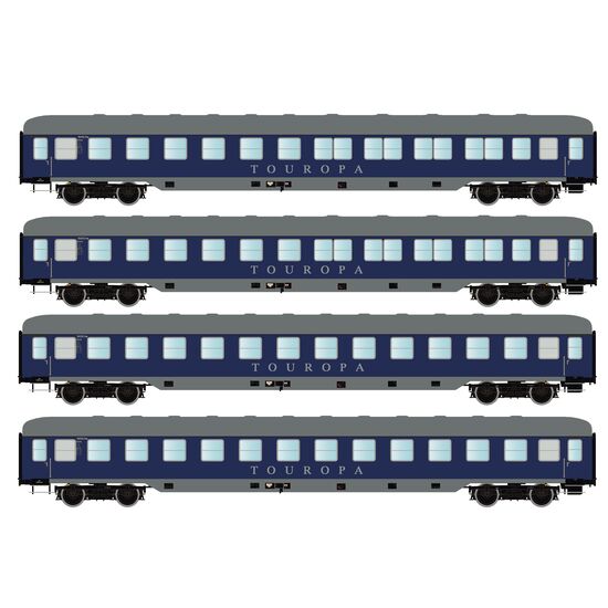 4tlg. TOUROPA Set 1 DB Ep.IIIb 2xBcm53/2xBcm53-60