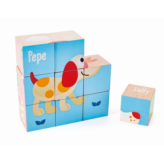 Puzzle de blocs Pepe + Friends
