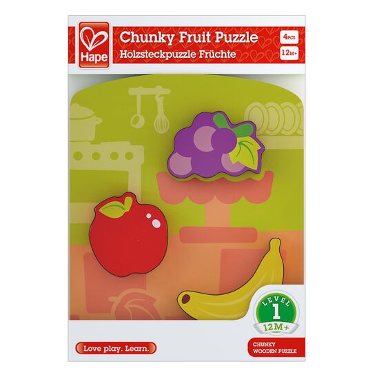 Holzsteckpuzzle Früchte