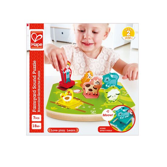 Bauernhof-Geräusche-Puzzle
