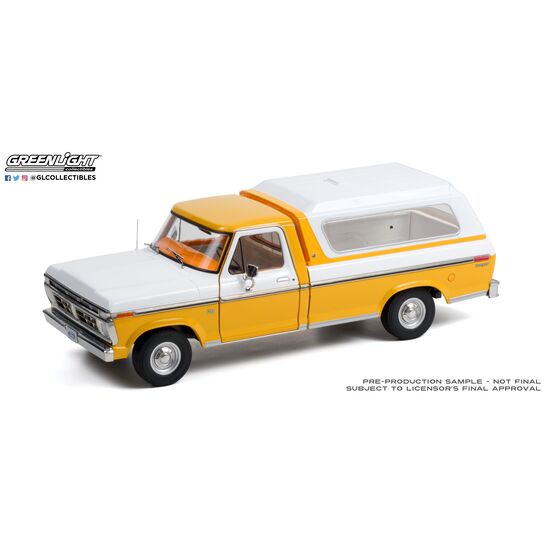 1976 Ford F-100  Chrome Yellow w/Wimbledon White