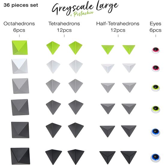 Trido Greyscale large 36pcs, 3 image