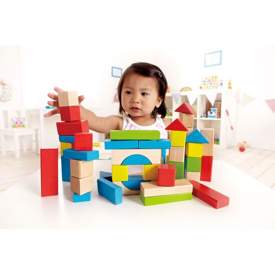 cubes en bois colorés 50pcs. FSC, 3 image
