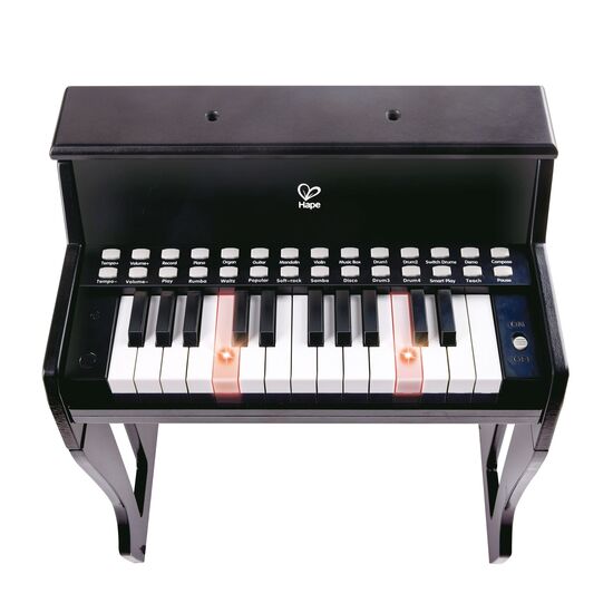 Piano à touches lumineuses avec tabouret noir FSC, 3 image