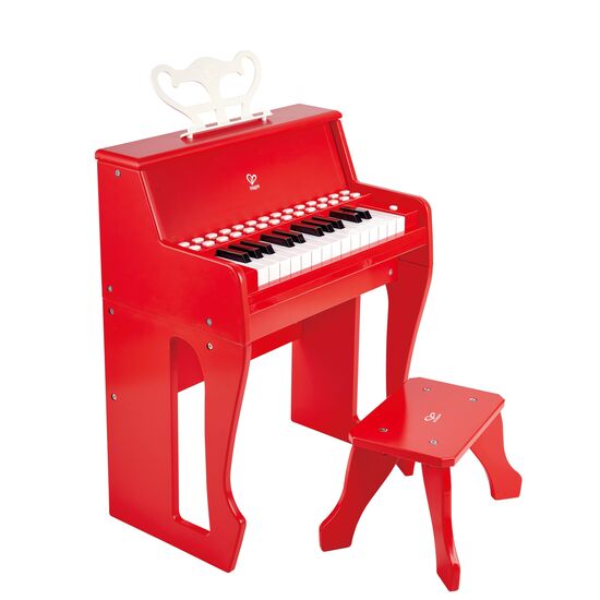 Piano à touches lumineuses avec tabouret rouge FSC, 2 image