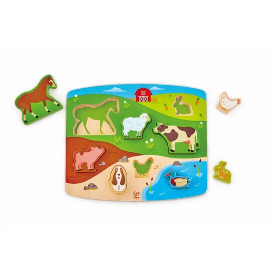 Jeu de puzzle à encastrement Animaux de la ferme, 2 image