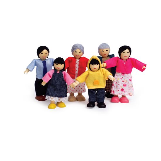 Famille de poupées asiatiques 6 pcs., 2 image