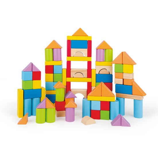 Blocs de construction en bois multicolores, 2 image