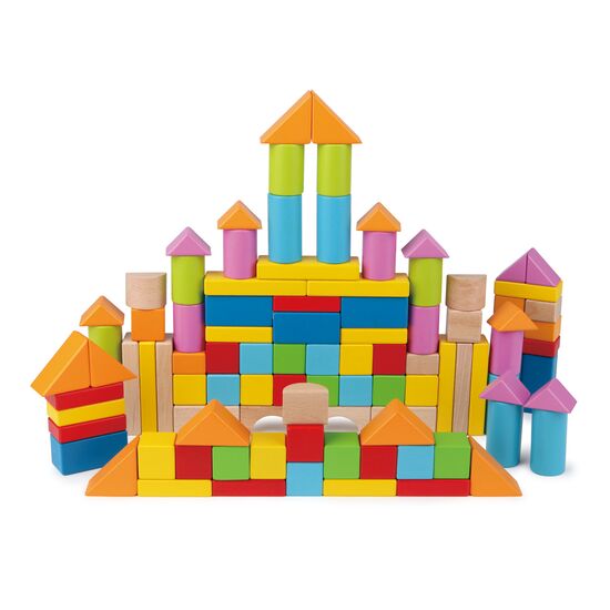 Blocs de construction en bois multicolores, 3 image