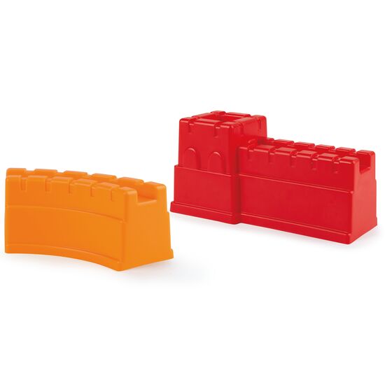 Moule en sable de la Grande Muraille de Chine (2 parties) rouge/orange