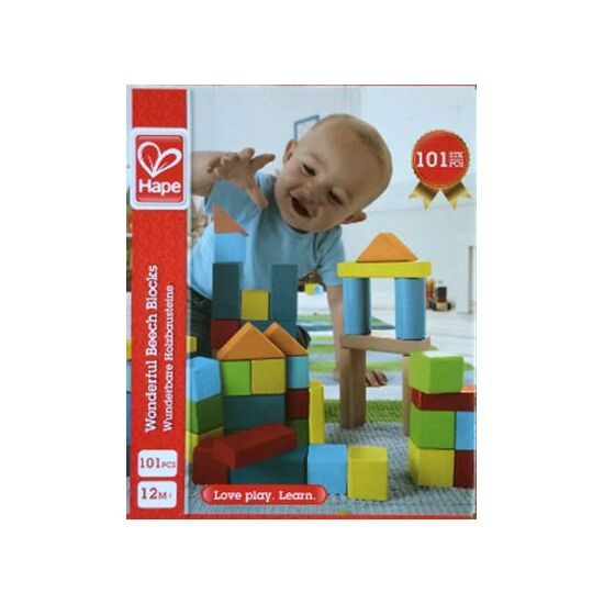 Blocs de construction en bois multicolores