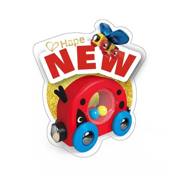 HAPE Train Coccinelle Étagère Wobbler