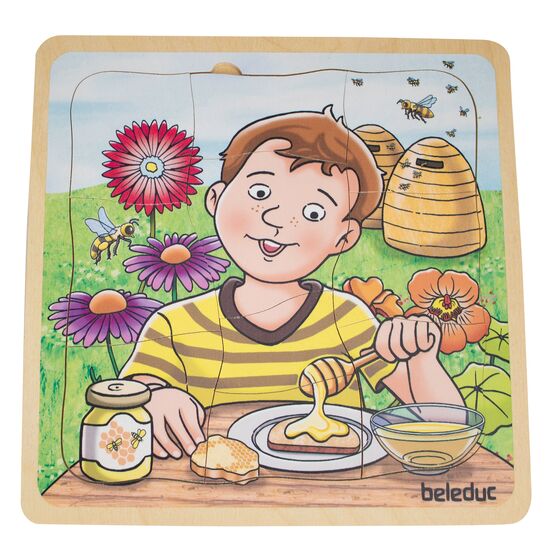 Puzzle de couches de miel