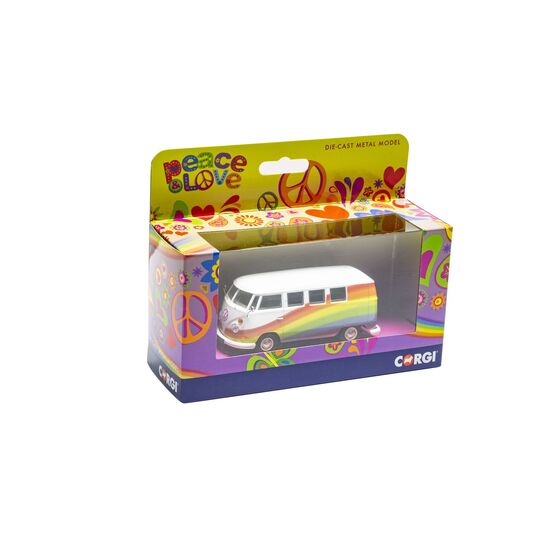 Volkswagen Campervan - Peace Love and Rainbows