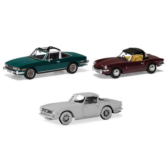 Sporting Triumph collection. Stag  Spitfire TR6.