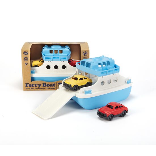 Ferry Boat with Cars - Bleu