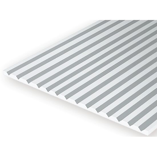 Platte  weiss  15x30cm  0.50mm V-geriffelt .125
