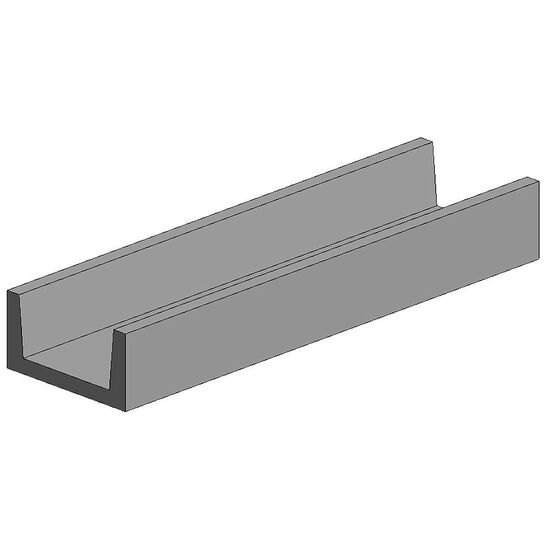 35cm gouttière opaque P-Styren 4.0mm (4 pcs)