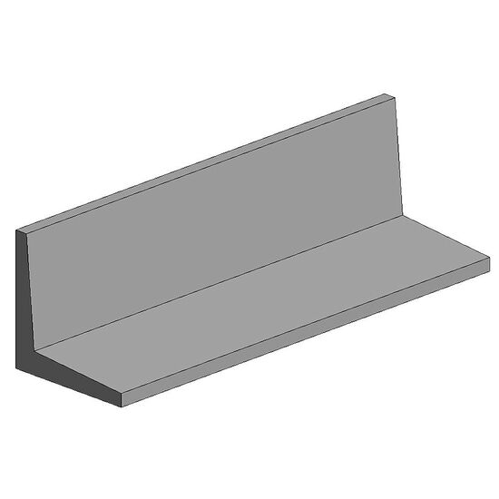 35cm Winkelprofil  opak P-Styren 4.8mm (3 stk)