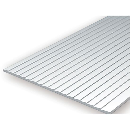Platte  weiss  15x30cm  1.0mm Schindeldach .080