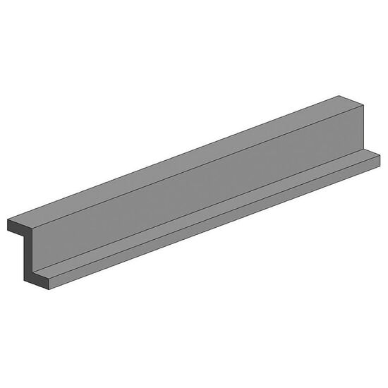 35cm Z-Profil  opak P-Styren 1.5mm (4 stk)