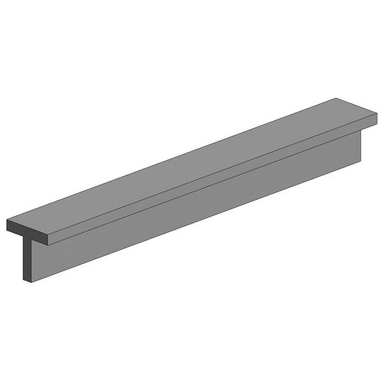 35cm Profilé en T opaque P-Styren (1.85mm) (4 pcs)