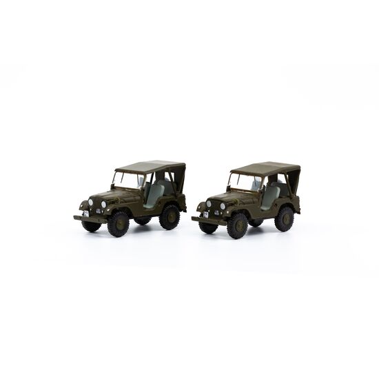 Set de 2 jeeps Willys M38A1 de l'armée