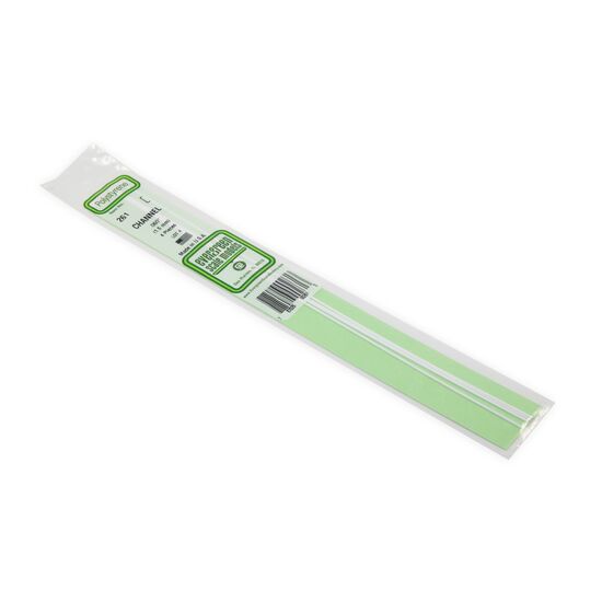 35cm Rinne  opak P-Styren 1.5mm (4 stk), 2 image