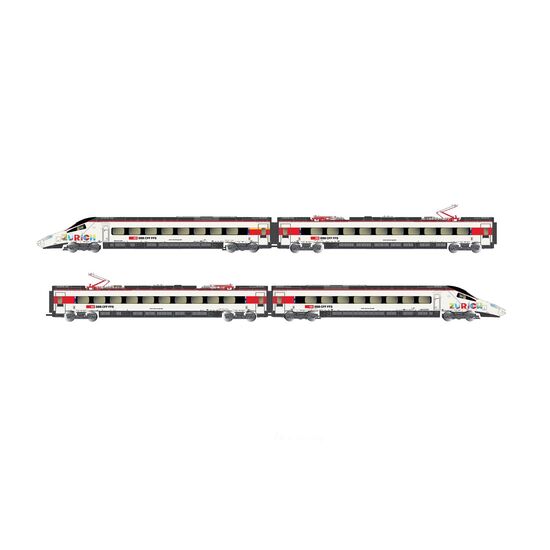 CFF Coffret de 4 voitures RABe 503 018 Astoro München-ZH Ep. VI DC