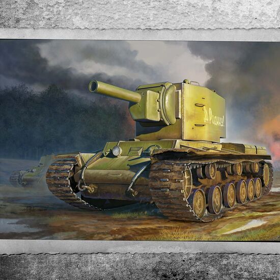 Réservoir lourd russe KV-2